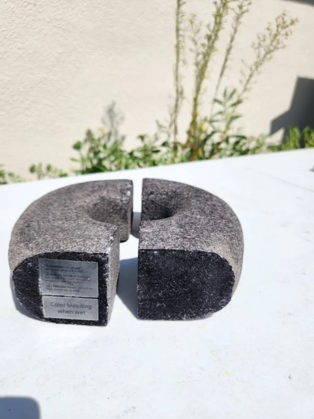 West Elm Lava Stone Bookends Book Ends Rock HEAVY Set of 2 Pair Minimalist